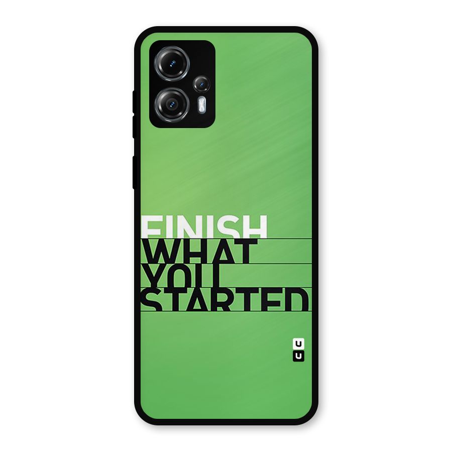 Green Finish Metal Back Case for Moto G13