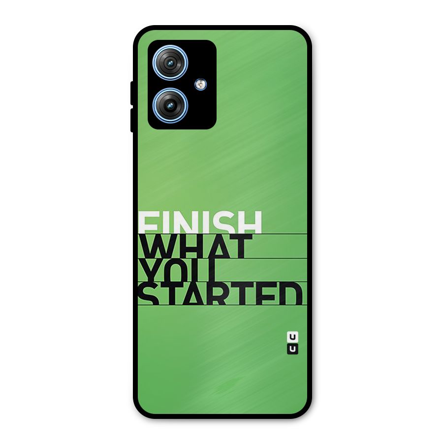 Green Finish Metal Back Case for Moto G54