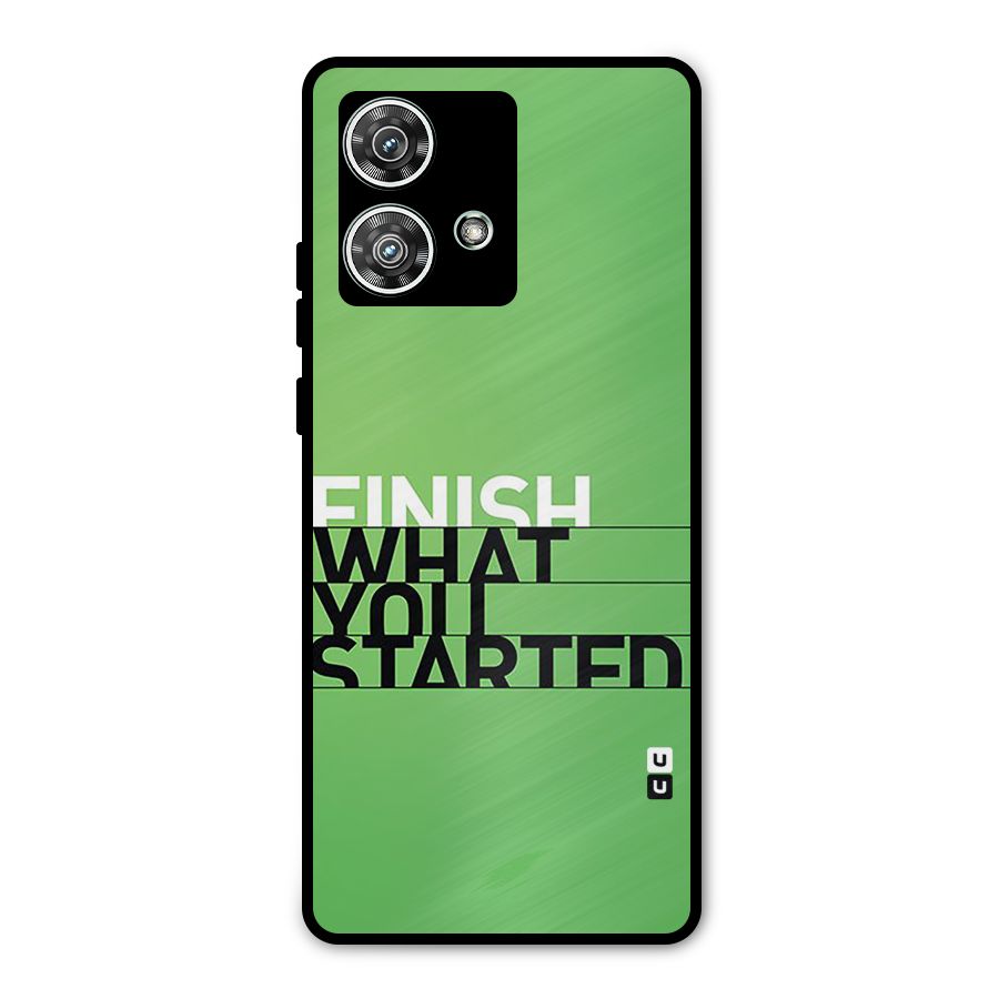 Green Finish Metal Back Case for Motorola Edge 40 Neo
