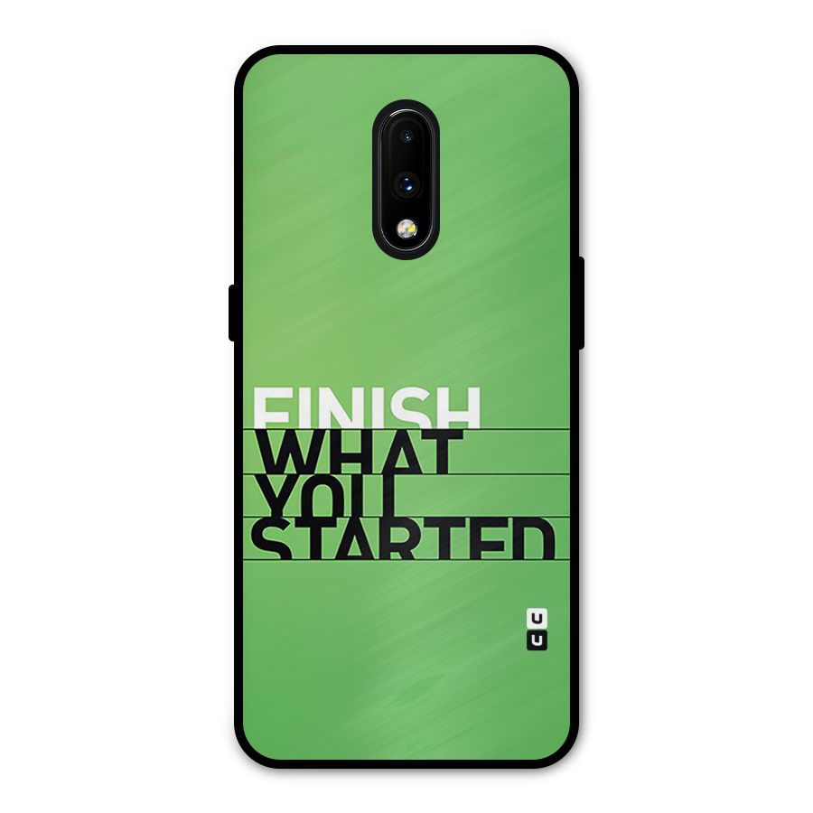 Green Finish Metal Back Case for OnePlus 7