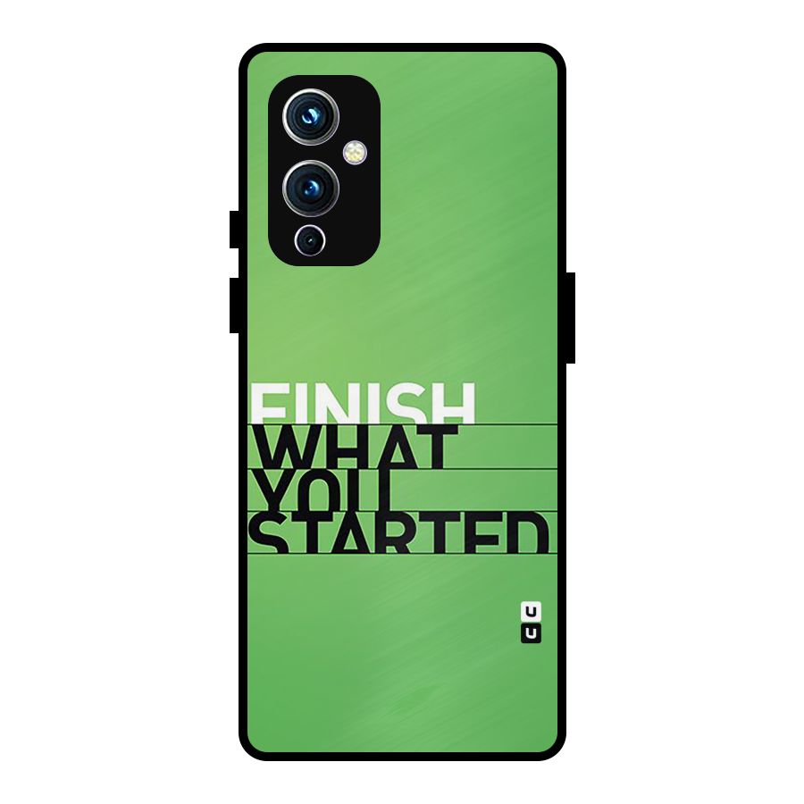 Green Finish Metal Back Case for OnePlus 9