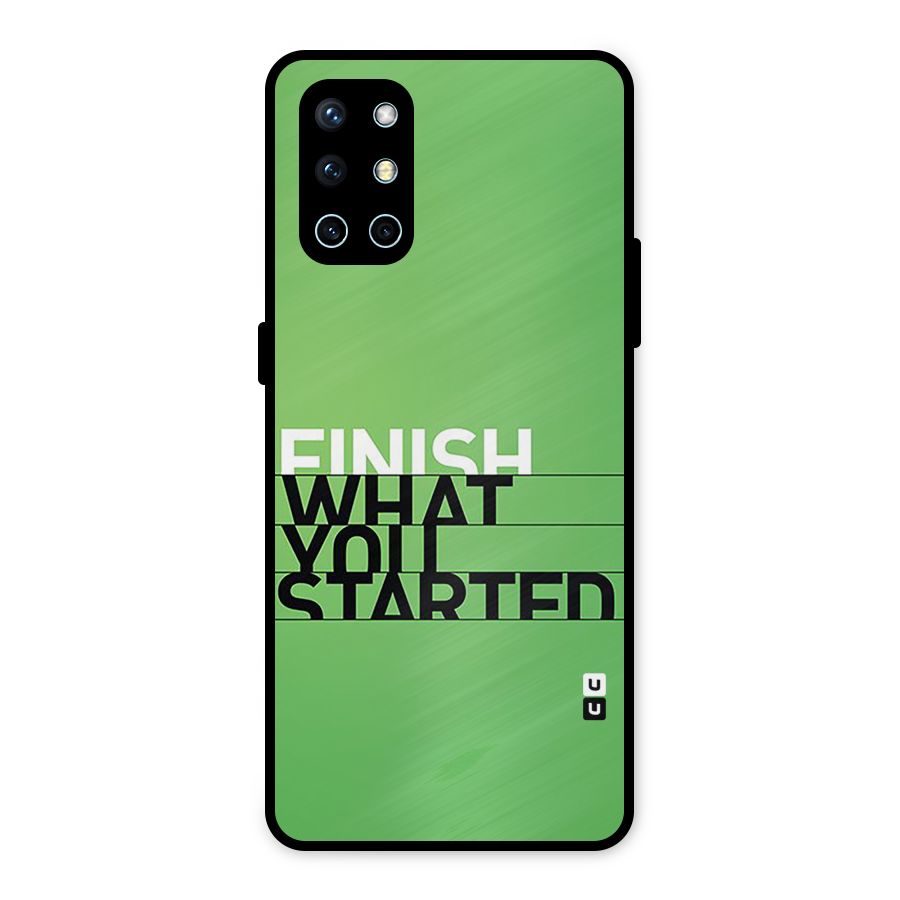 Green Finish Metal Back Case for OnePlus 9R