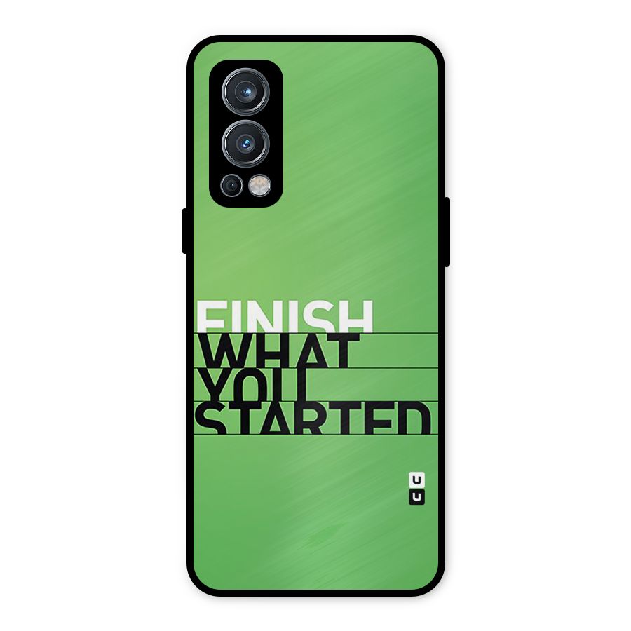 Green Finish Metal Back Case for OnePlus Nord 2 5G