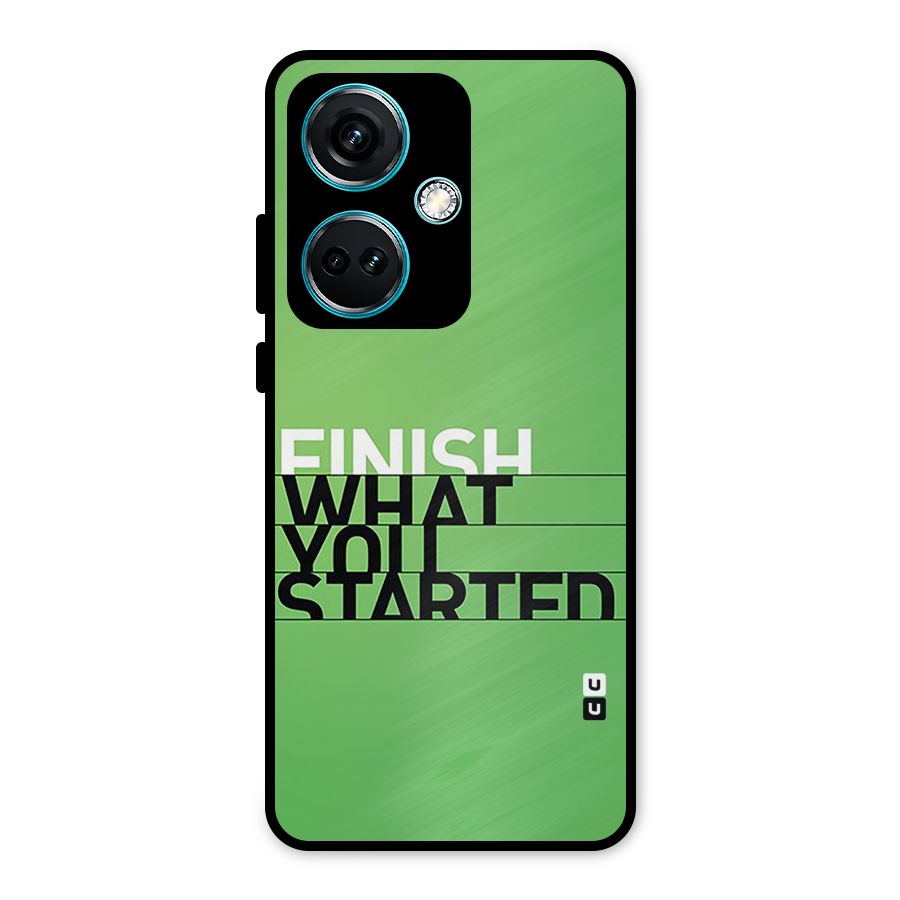Green Finish Metal Back Case for OnePlus Nord CE 3 5G