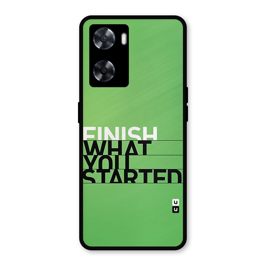 Green Finish Metal Back Case for OnePlus Nord N20 SE