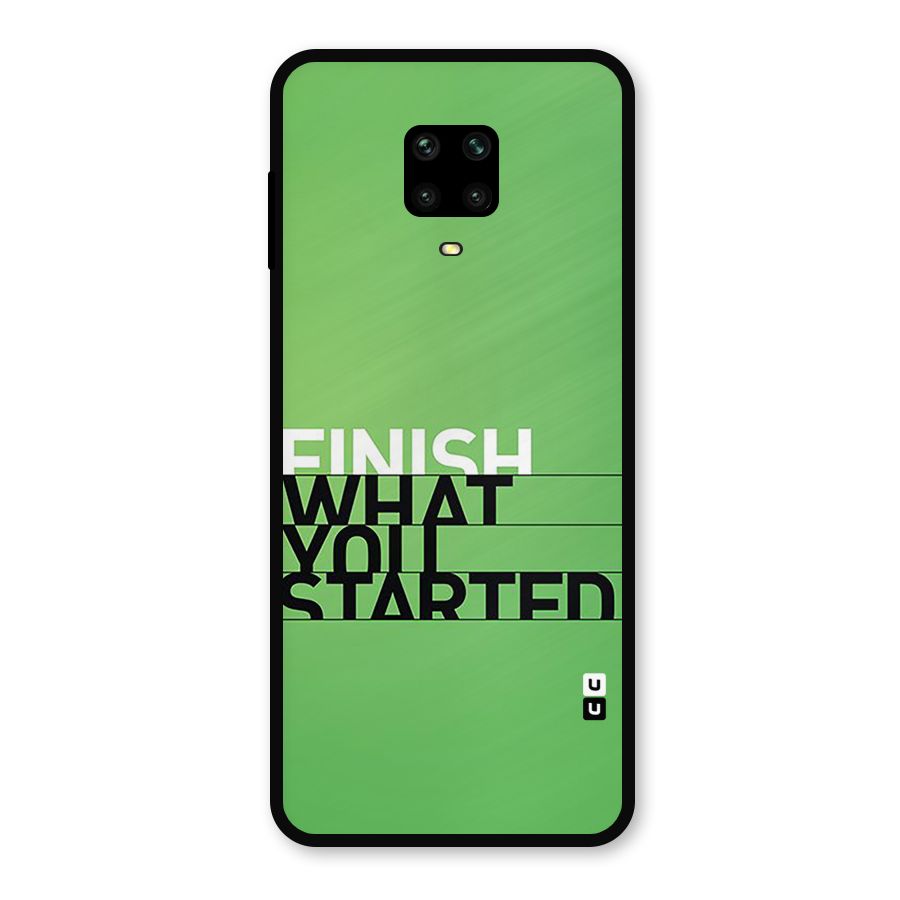 Green Finish Metal Back Case for Poco M2