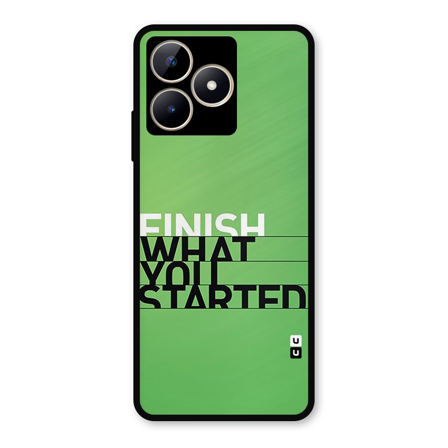 Green Finish Metal Back Case for Realme C53