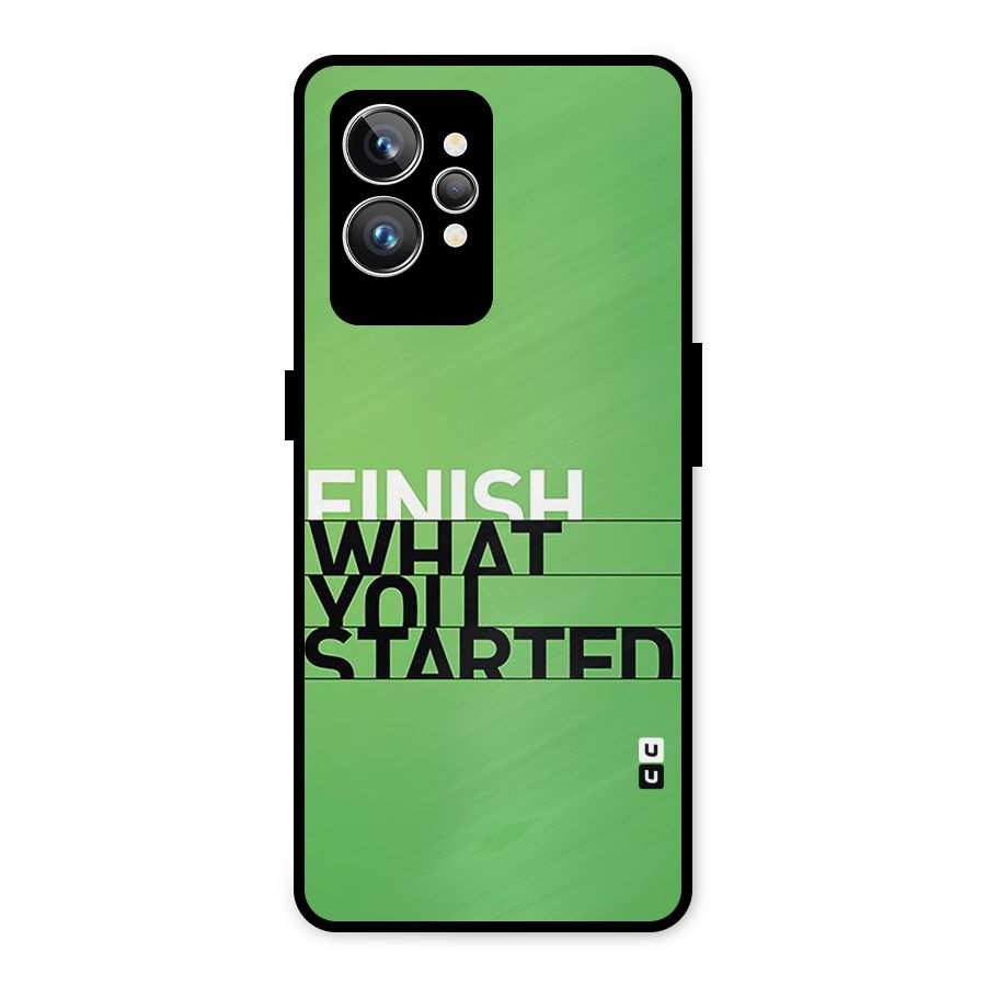 Green Finish Metal Back Case for Realme GT2 Pro
