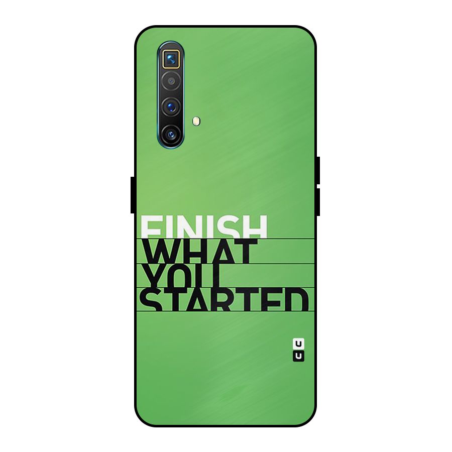 Green Finish Metal Back Case for Realme X3