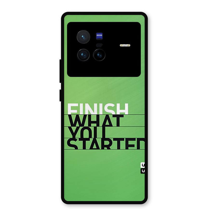 Green Finish Metal Back Case for Vivo X80