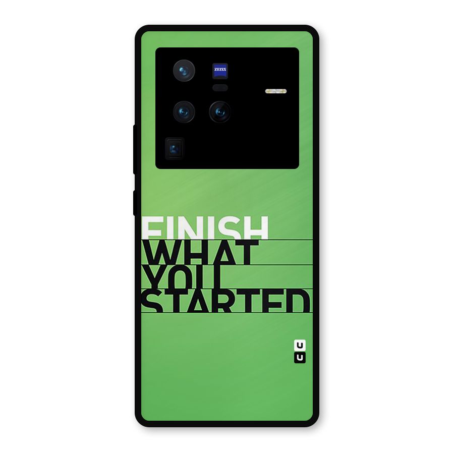 Green Finish Metal Back Case for Vivo X80 Pro