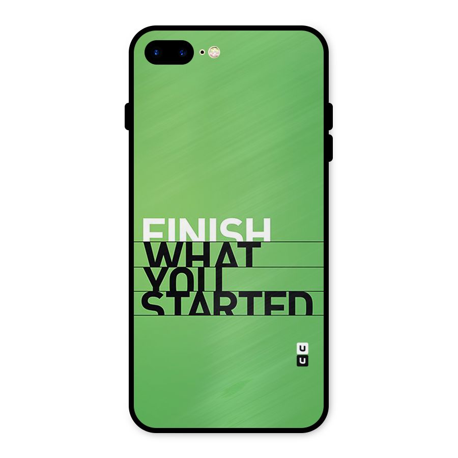 Green Finish Metal Back Case for iPhone 7 Plus