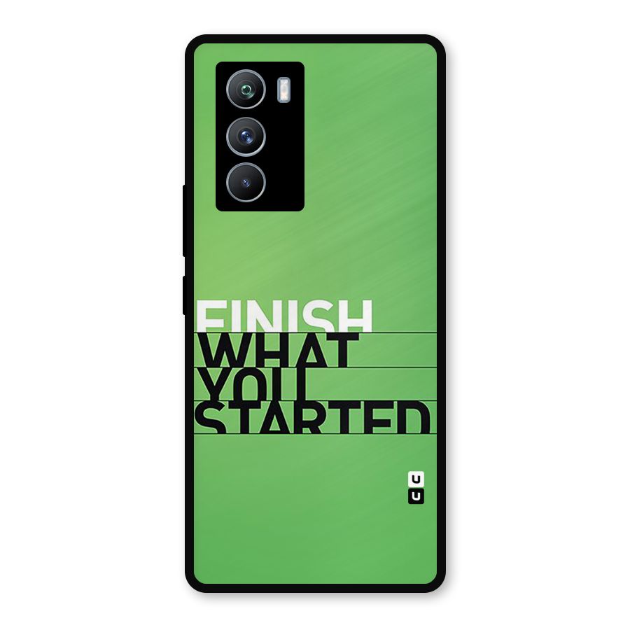 Green Finish Metal Back Case for iQOO 9 SE