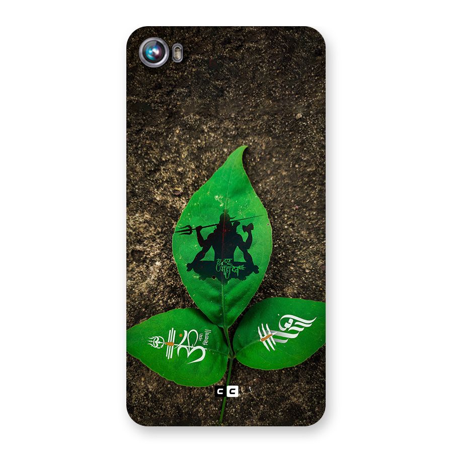 Green Leaf Shiva Back Case for Canvas Fire 4 (A107)