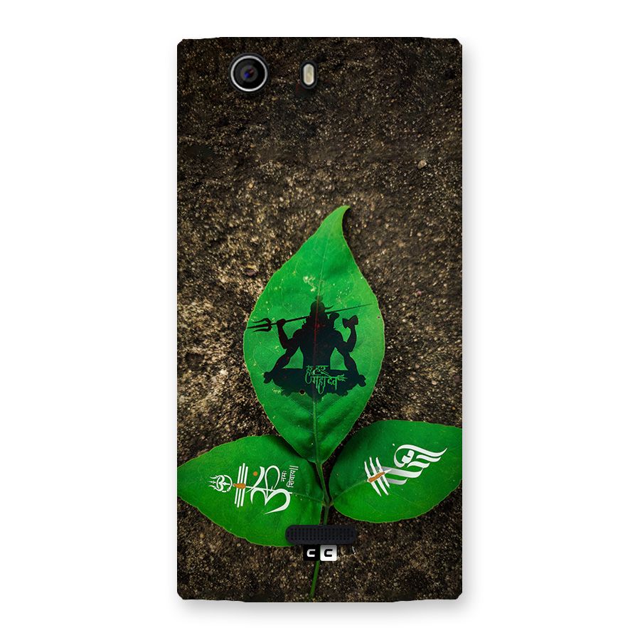Green Leaf Shiva Back Case for Canvas Nitro 2 E311