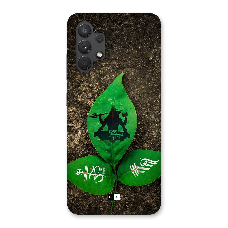 Green Leaf Shiva Back Case for Galaxy A32