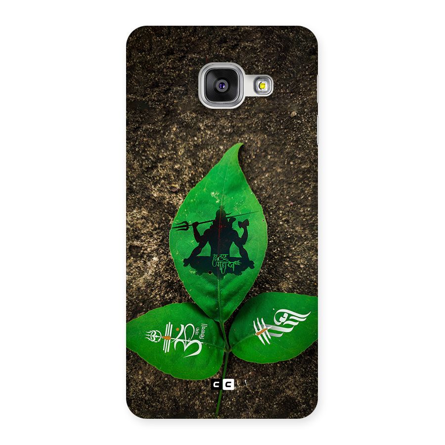 Green Leaf Shiva Back Case for Galaxy A3 (2016)