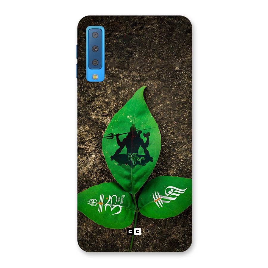 Green Leaf Shiva Back Case for Galaxy A7 (2018)