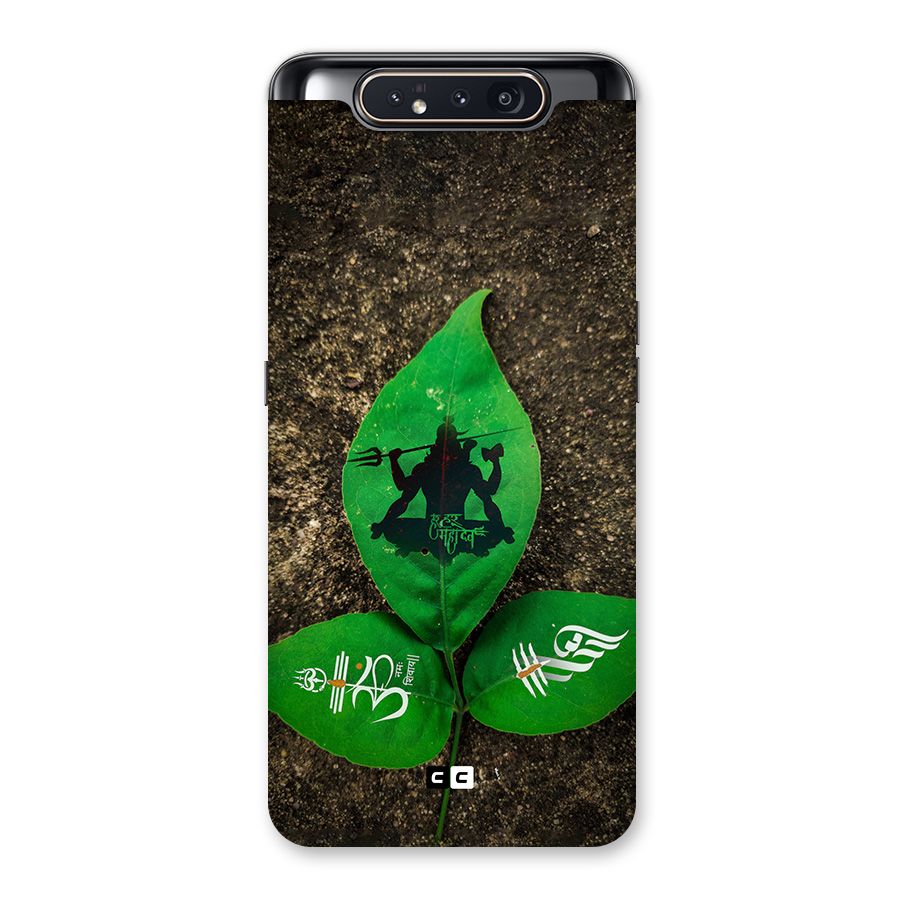 Green Leaf Shiva Back Case for Galaxy A80