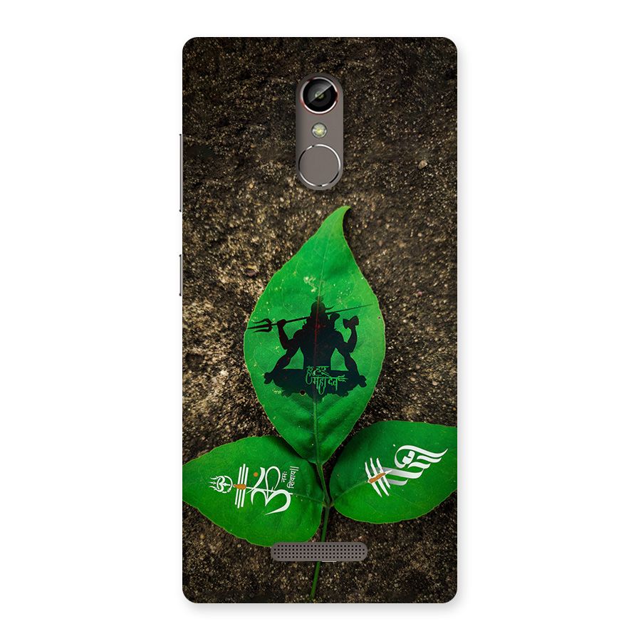 Green Leaf Shiva Back Case for Gionee S6s