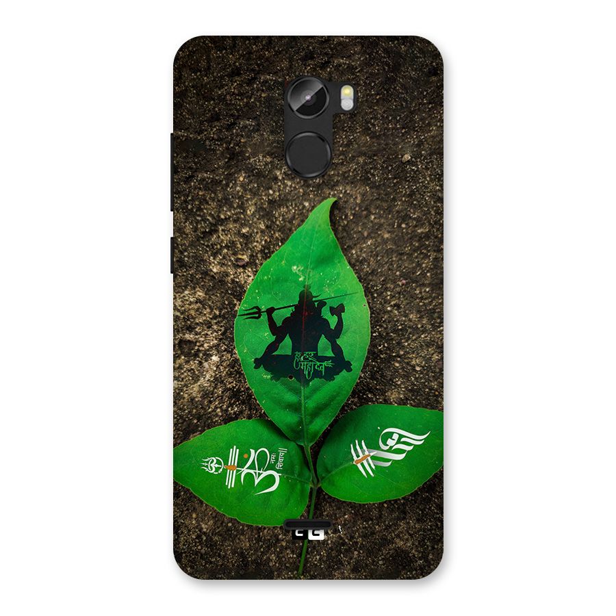 Green Leaf Shiva Back Case for Gionee X1