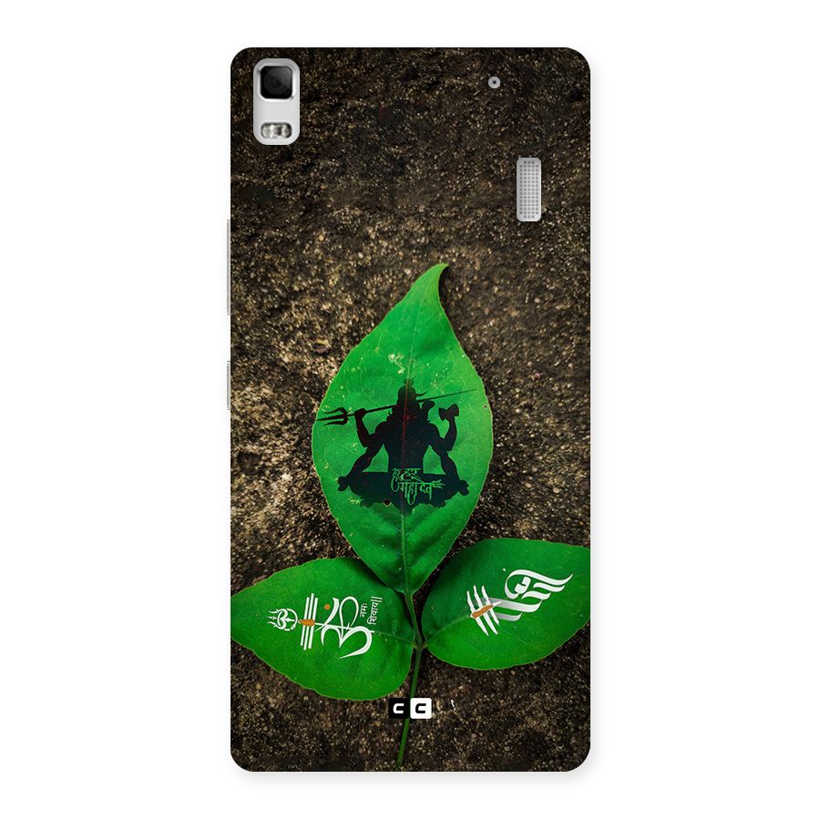 Green Leaf Shiva Back Case for Lenovo K3 Note