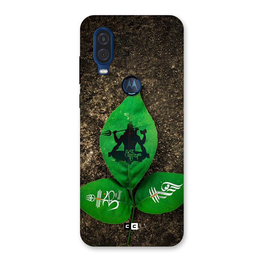 Green Leaf Shiva Back Case for Motorola One Vision