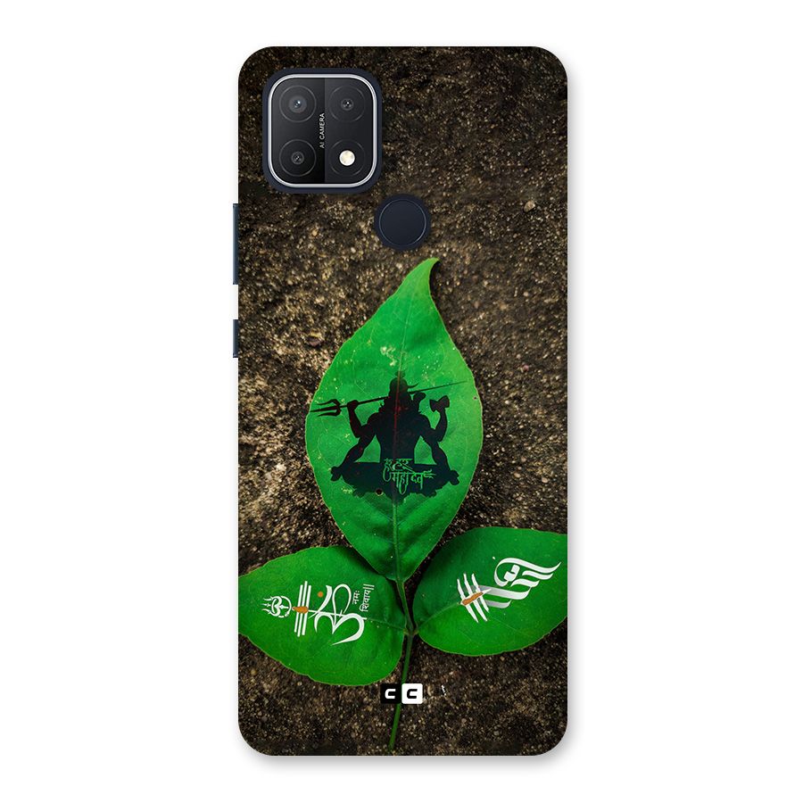 Green Leaf Shiva Back Case for Oppo A15s