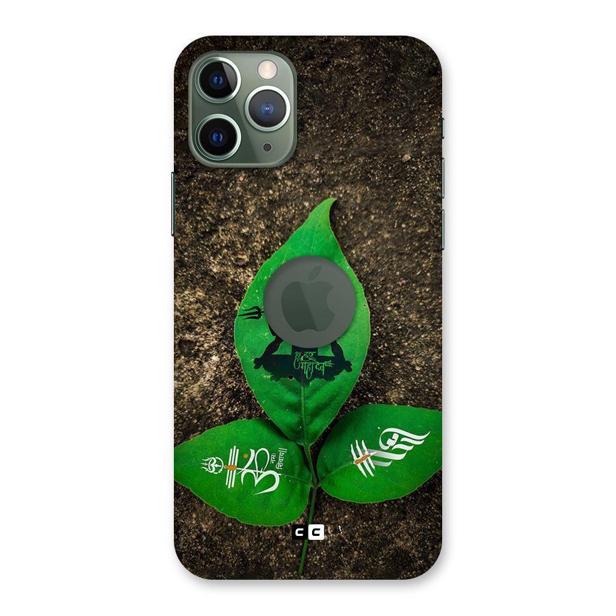 Green Leaf Shiva Back Case for iPhone 11 Pro Logo Cut