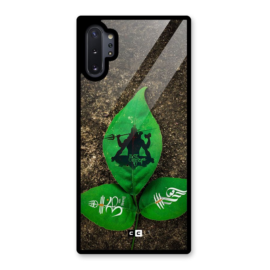 Green Leaf Shiva Glass Back Case for Galaxy Note 10 Plus
