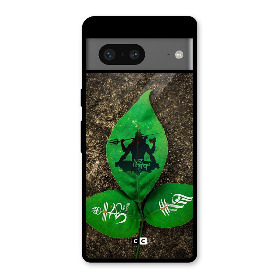 Green Leaf Shiva Glass Back Case for Google Pixel 7