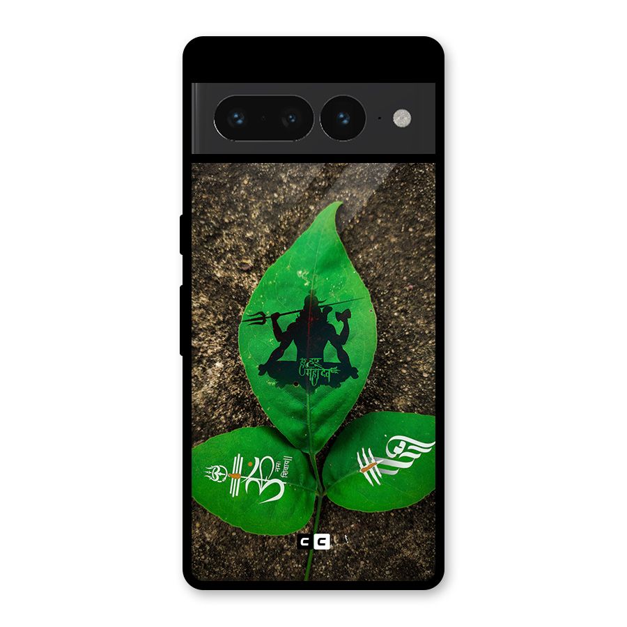 Green Leaf Shiva Glass Back Case for Google Pixel 7 Pro