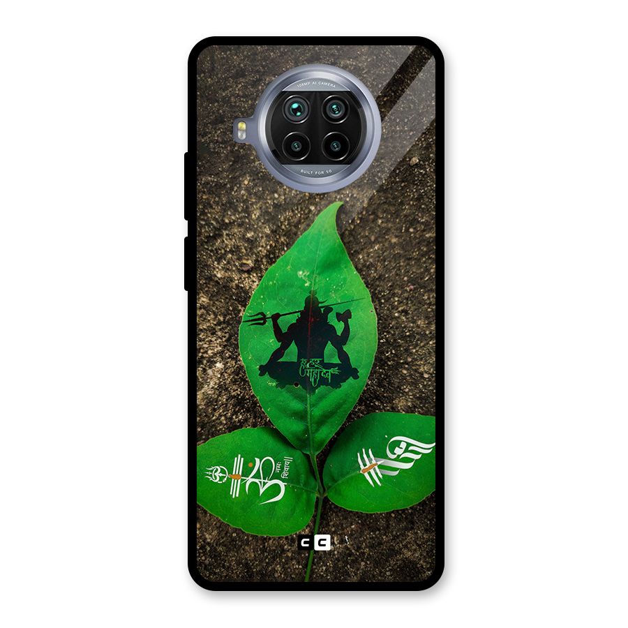 Green Leaf Shiva Glass Back Case for Mi 10i