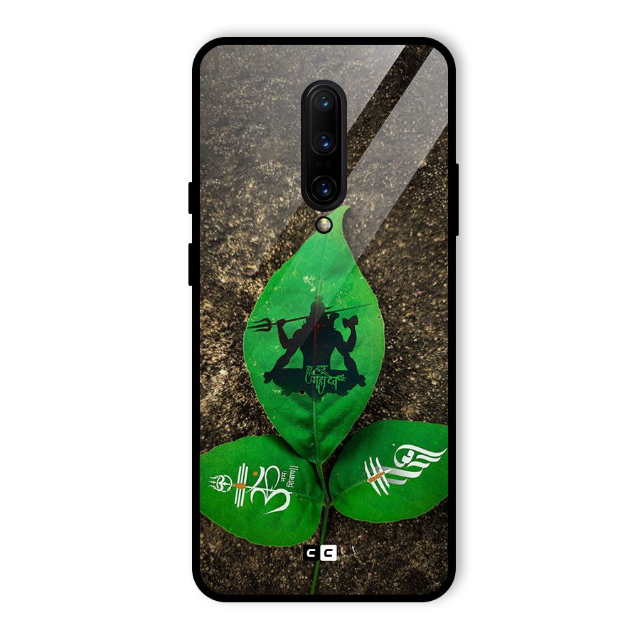 Green Leaf Shiva Glass Back Case for OnePlus 7 Pro