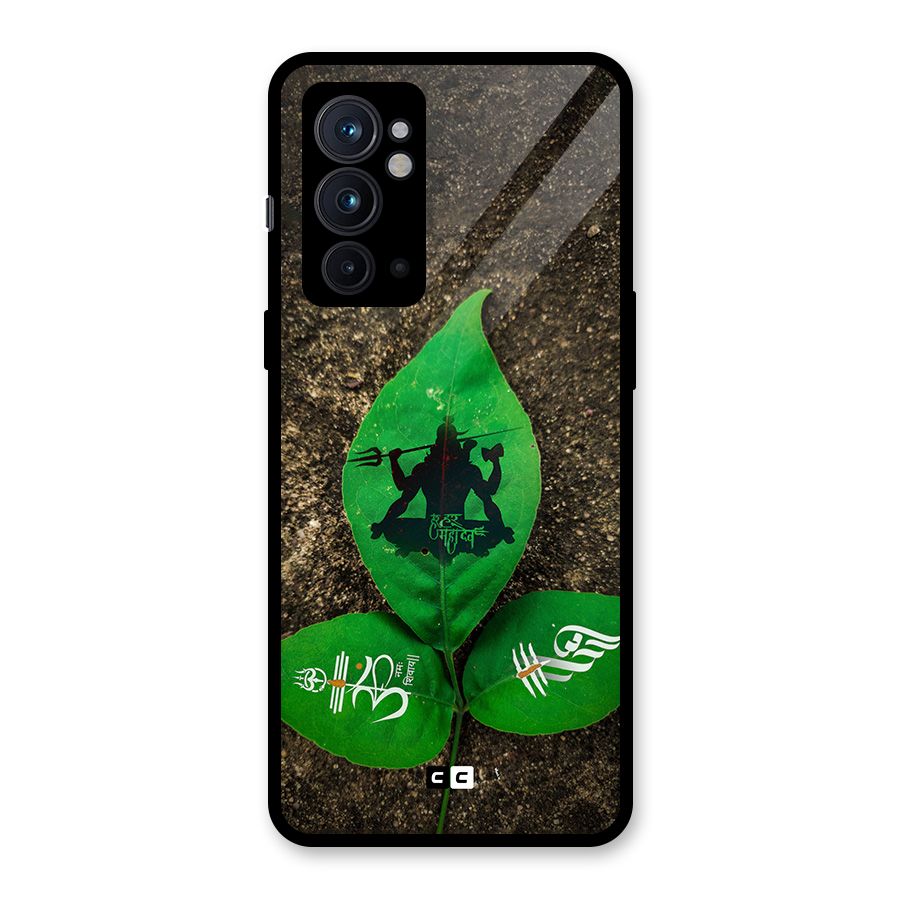 Green Leaf Shiva Glass Back Case for OnePlus 9RT 5G