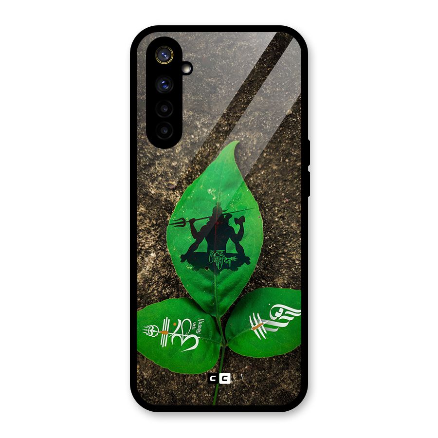 Green Leaf Shiva Glass Back Case for Realme 6