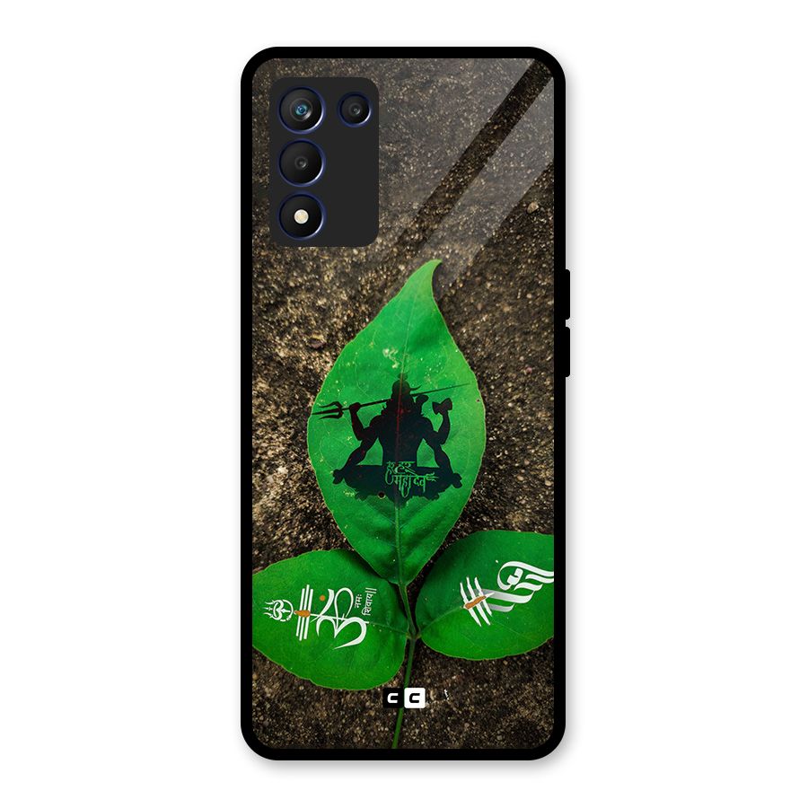 Green Leaf Shiva Glass Back Case for Realme 9 5G Speed