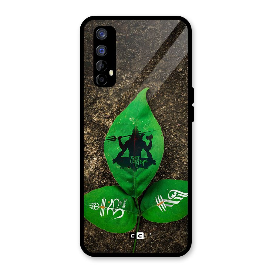 Green Leaf Shiva Glass Back Case for Realme Narzo 20 Pro