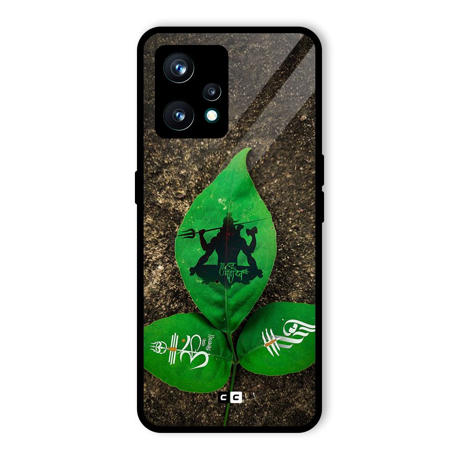 Green Leaf Shiva Glass Back Case for Realme Narzo 50 Pro