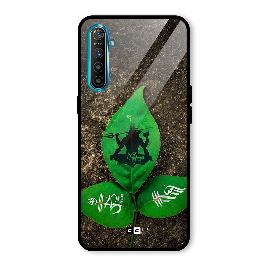 Green Leaf Shiva Glass Back Case for Realme X2