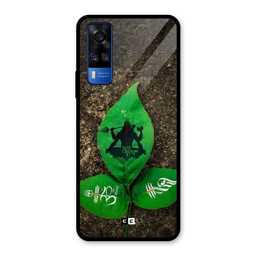 Green Leaf Shiva Glass Back Case for Vivo Y31
