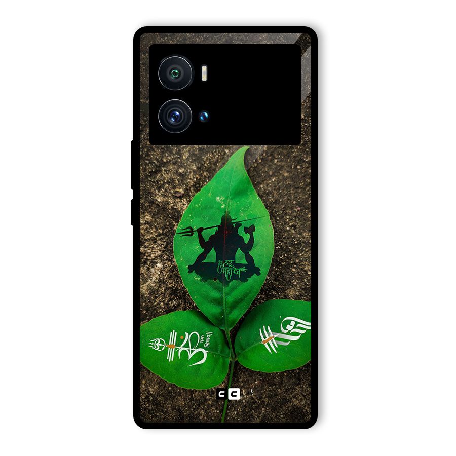 Green Leaf Shiva Glass Back Case for Vivo iQOO 9 Pro