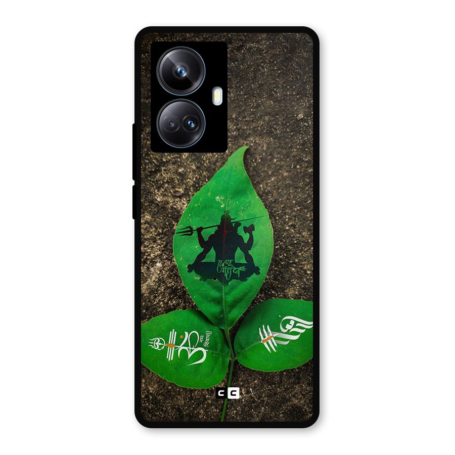 Green Leaf Shiva Metal Back Case for Realme 10 Pro Plus