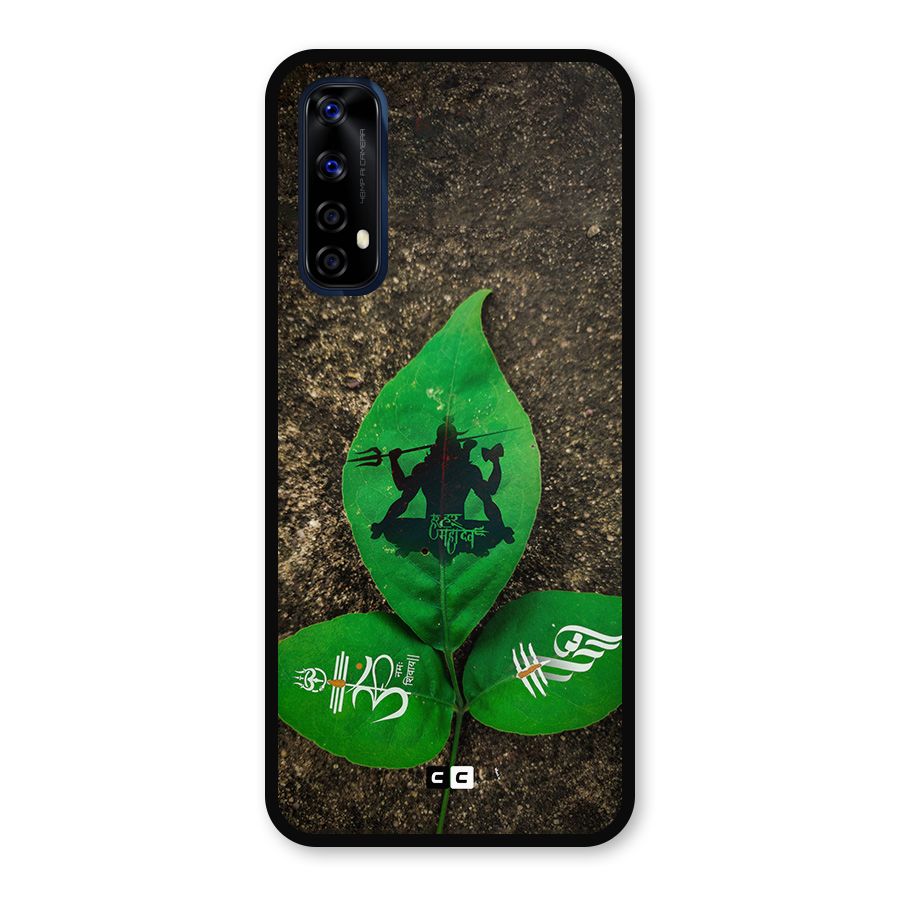 Green Leaf Shiva Metal Back Case for Realme 7