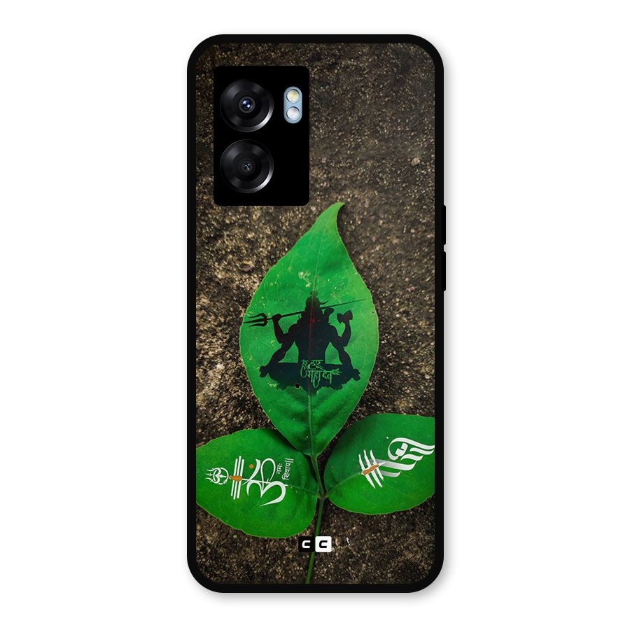 Green Leaf Shiva Metal Back Case for Realme Narzo 50 5G