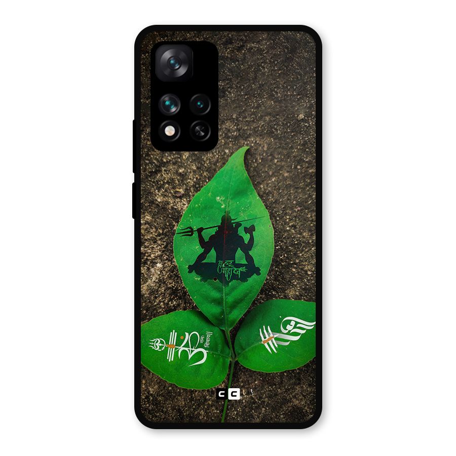 Green Leaf Shiva Metal Back Case for Xiaomi 11i Hypercharge 5G