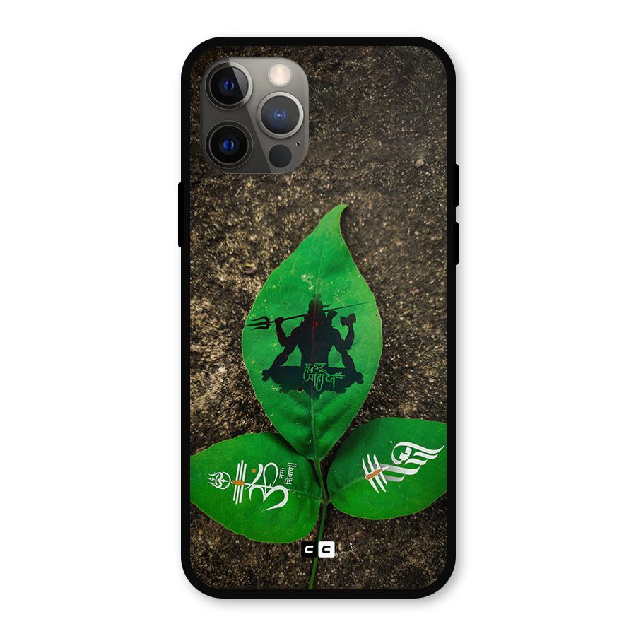 Green Leaf Shiva Metal Back Case for iPhone 12 Pro