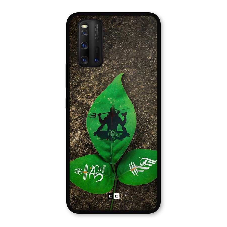 Green Leaf Shiva Metal Back Case for iQOO 3