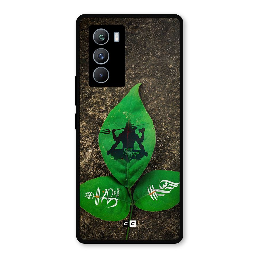 Green Leaf Shiva Metal Back Case for iQOO 9 SE