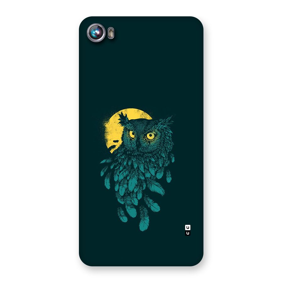 Green Owl Back Case for Canvas Fire 4 (A107)